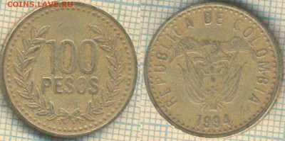Колумбия 100 песо 1994 г., до 05.05.0018 г. 22.00 по Москве - Колумбия 100 песо 1994  689