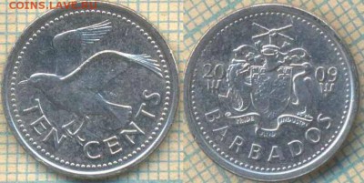 Барбадос 10 центов 2009 г. , до 05.05.0018 г. 22.00 по Москв - Барбадос 10 центов 2009  694