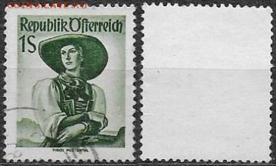 Австрия 1951. ФИКС. Mi АЕ 906. Костюмы. Тироль. - 906