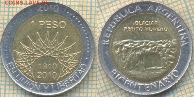 Аргентина 1 песо 2010 г., юбил.,до 07.05.0018 г. 22.00 по Мо - Аргентина 1 песо 2010 юб 698