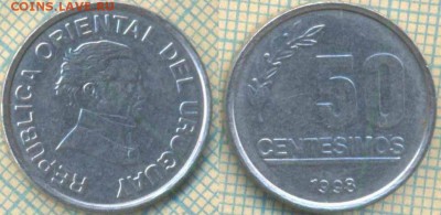 Уругвай 50 сентимо 1998 г.,до 07.05.0018 г. 22.00 по Москве - Уругвай 50 сентимос 1998  815