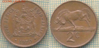 ЮАР 2 цента 1970 г., до 07.05.0018 г. 22.00 по Москве - ЮАР 2 цента 1970  813