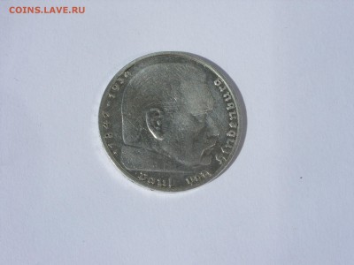 2 марки Гинденбург 1938 G. Старт 250 рублей. - 2 марки 1938 G - 2.JPG