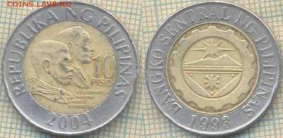 Филиппины 10 писо 2004 г., до 07.05.0018 г. 22.00 по Москве - Филиппины 10 писо 2004  499