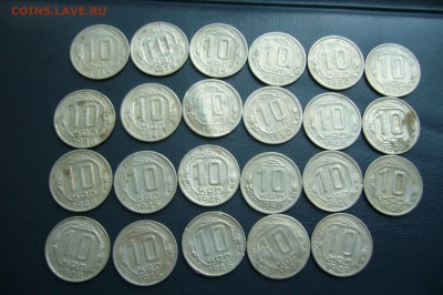 Ассорти монет 10 копеек 1945-1950 - 23 шт - 04-05-18 - 23-10 - P1820191.JPG
