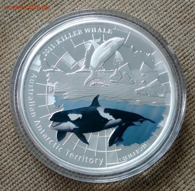1 Dollar Касатка.Australian Antarctic territory.Killer Whle - 3