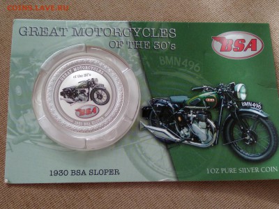 Острова Кука 2 доллара 2007 Мотоцикл BSA - 1