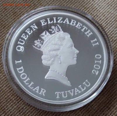 РЫЦАРЬ Тувалу 2010 ВЕЛИКИЕ ВОИНЫ цветная, 1 dollar - 4