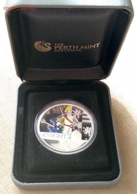 РЫЦАРЬ Тувалу 2010 ВЕЛИКИЕ ВОИНЫ цветная, 1 dollar - 2