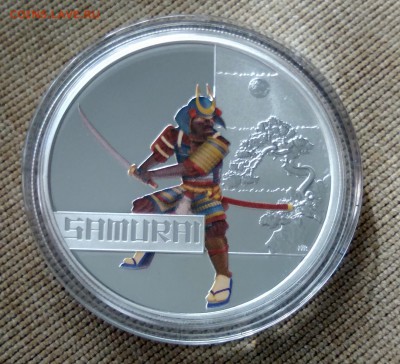 САМУРАЙ Тувалу 2010 ВЕЛИКИЕ ВОИНЫ цветная, 1 dollar - 3