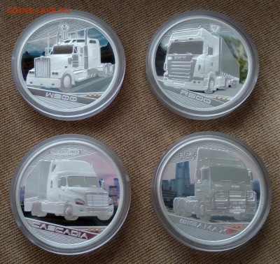 1 доллар КОРОЛИ ДОРОГ 4 монеты 2010 Тувалу - 3
