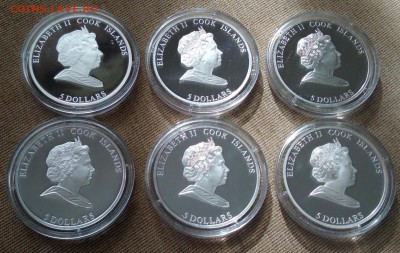 Знаменитые парусники ХХ века, Острова Кука, 2008, 5 долларов - 7
