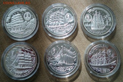 Знаменитые парусники ХХ века, Острова Кука, 2008, 5 долларов - 5