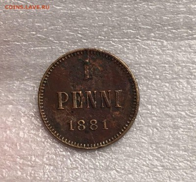 1 пенни 1881г. До 7.05.18 22.00 по МСК - 81
