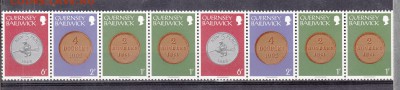 GUERNSEY 1979 монеты на маркам сцепка 8м - 112