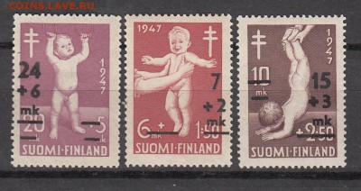 Финляндия 1948 дети надпечатка - 79