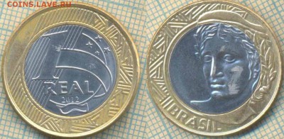 Бразилия 1 реал 2012 г.,до 12.05.0018 г. 22.00 по Москве - Бразилия 1 реал 2012  836