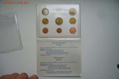 Годовой набор 2005 Ватикан евро - P1810919.JPG