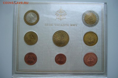 Годовой набор 2005 Ватикан евро - P1810920.JPG