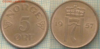 Норвегия 5 эре 1957 г., до 12.05.0018 г. 22.00 по Москве - Норвегия 5 эре 1957  805