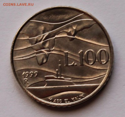 Сан Марино 100 лир 1999.  ТИРАЖ - 30 000. - 5