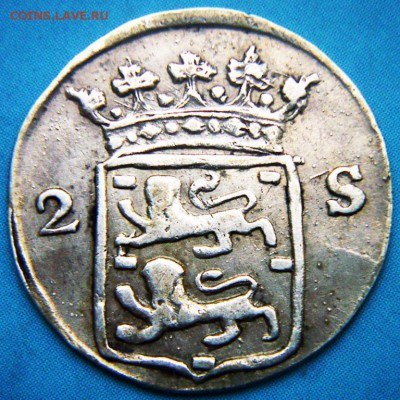Нидерланды 2 стювера 1791г. до 10.05.18 21:00мск - Нидерланды Западная Фризия 2 стювера-1