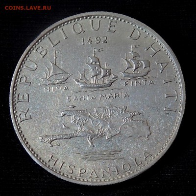 Гаити 5 гурдов 1970 г. Корабли Колумба до 9.05 - Гаити 5 гурдов 1970 (1).JPG