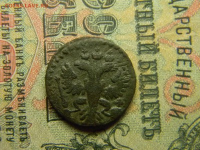 полушка 1731 перечекан. гурт узорный. - Изображение 4597