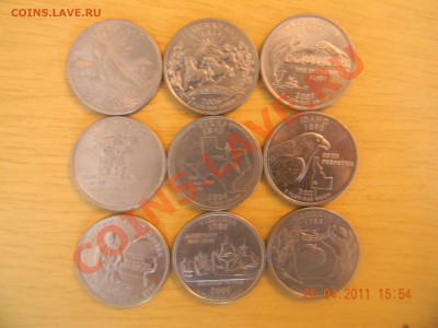 9 монет серия 50 State Quarters на обмен - DSCN0565.JPG