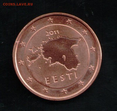 ЭСТОНИЯ 5 ЦЕНТОВ 2011 - 4 001