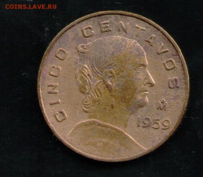 МЕКСИКА 5 СЕНТАВО 1959 - 3 001