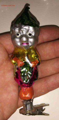 Елочные игрушки СССР: ямщик, клоун, Каштан и др. - Каштан-1