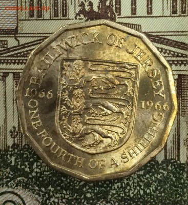 4 Shilling 1964г. Остров Джерси с Рубля 10.05.2018 22:00 - джерс