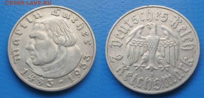 Третий рейх 2 марки 1933г  Лютер Гамбург до 13.05. 22-00 мск - kKlUIjIWQp4