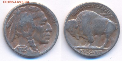 США 5 центов 1935 Buffalo Nickel	 до 	16.05.18	 22:00 МСК - 180327_20