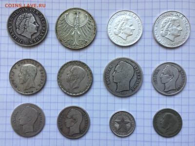 Серебро, 12 монет разных стран - 8F776D17-38D5-4FFA-8308-D217F5EA86B1