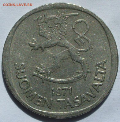 1 марка Финляндия 1971. Старт 10 руб. - 1 марка Финляндия 1971 - 2