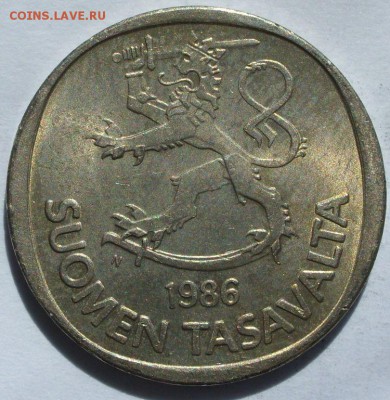 1 марка Финляндия 1986. Старт 10 руб. - 1 марка Финляндия 1986 - 2