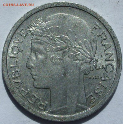 1 франк Франция 1959 . Старт 10 руб. - 1 франк Франция 1959 - 2