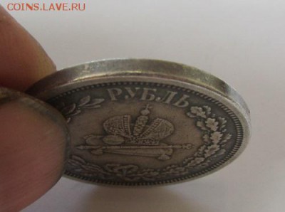 Рубль 1883 года коронация на определение. - 8