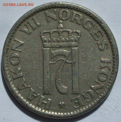 50 оре Норвегия 1955. Старт 10 руб. - 50 оре Норвегия 1955 - 2