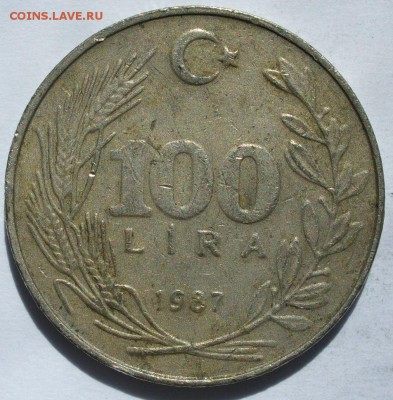 100 лир Турция 1987. Старт 10 руб. - 100 лир Турция 1987 - 1