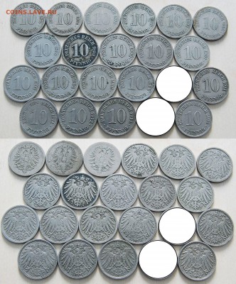 ФИКС Германская империя - 10 пфеннигов 1874-1914 - 781