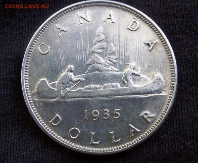 Канада 1 доллар 1935 г. 25 лет правлению Короля Георга V - 1935 реверс.JPG
