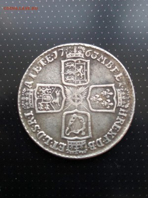 1 британский шиллинг Георг III 1763 год Оценка - 24