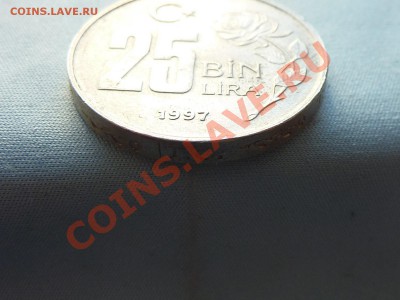 С РУБЛЯ ТУРЦИЯ 25000 лир 1997г.ТОЛСТАЯ до 27.04.11 в 22-00 - MEMO0036.JPG