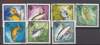 Монголия 1975 рыбы 7м - 52