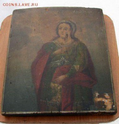 икона масло на дереве старая - до 16.05.18 - Варвара