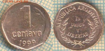 Аргентина 1 сентаво 1999 г., до 18.05.0018 г. 22.00 по Москв - Аргентина 1 сентаво 1999  901