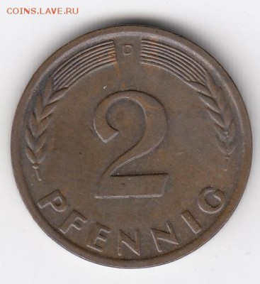 Германия, 9 монет 1941-1966 до 16.05.18, 22:30 - #И-345